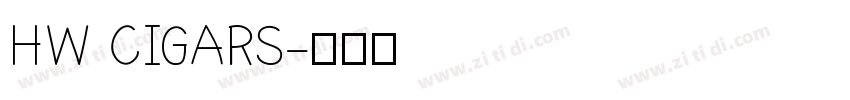 HW CIGARS字体转换
